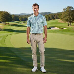 Tommy Bahama Men's Island Zone Palm Print Polo, Size M